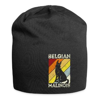 Belgian Malinois Hunde - Jersey-Beanie - Schwarz - Vorne