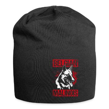 Belgian Malinois Hunde - Jersey-Beanie - Schwarz - Vorne
