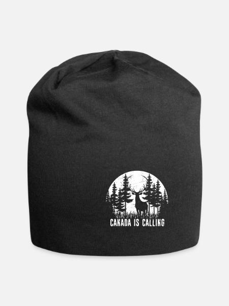 Canada is Calling - Urlaub in Kanada Geschenk Ausw - Jersey-Beanie - Schwarz