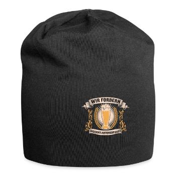 Wir Fordern Bierentlastungspaket Bier Bierchen - Jersey-Beanie - Schwarz - Vorne