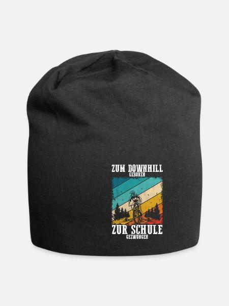 Downhill T-Shirt Zum Downhill Geboren zur Schule - Jersey-Beanie - Schwarz