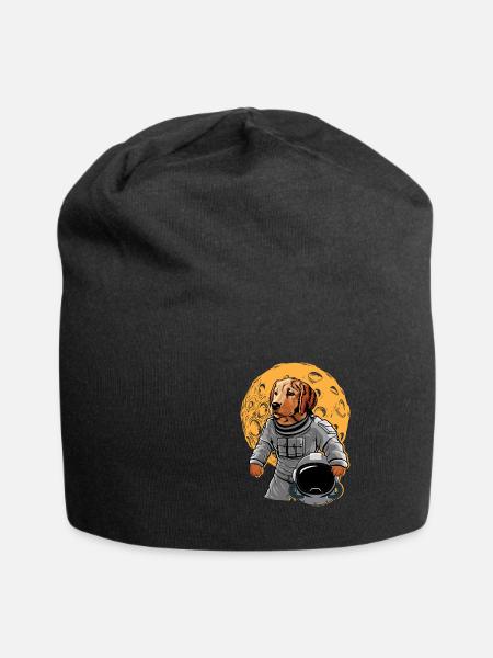 Chien Astronaute Cadeau Espace Chien Espace - Bonnet en jersey - noir