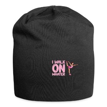 I Walk On Water Funny Figure Skater - Jersey Beanie - black - Front