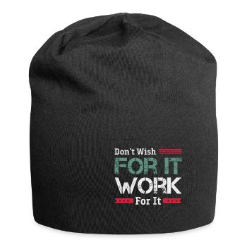 Don't Wish Great To Inspire Motivate - Jersey-Beanie - Schwarz - Vorne