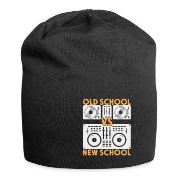 Old School Dj Vs New School Dj - Jersey Beanie - black - Front