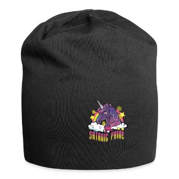 Satanic Pride I Creepy Cute Satan Unicorn - Jersey Beanie - black - Front