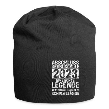 Grundschule 2023 Eine Legende Grundschule Abschlus - Jersey-Beanie - Schwarz - Vorne
