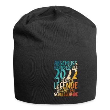 Grundschule 2022 Eine Legende Grundschule Abschlus - Jersey-Beanie - Schwarz - Vorne