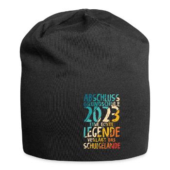 Grundschule 2023 Eine Legende Grundschule Abschlus - Jersey-Beanie - Schwarz - Vorne