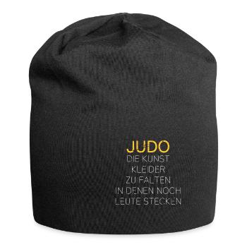 Judo die Kunst Kleider zu falten in denen noch - Jersey-Beanie - Schwarz - Vorne