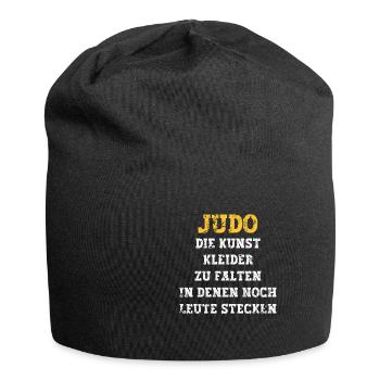 Judo die Kunst Kleider zu falten in denen noch - Jersey-Beanie - Schwarz - Vorne