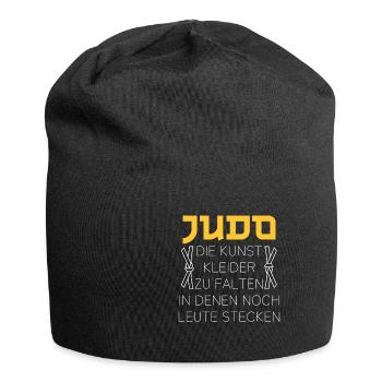 Judo die Kunst Kleider zu falten in denen noch - Jersey-Beanie - Schwarz - Vorne
