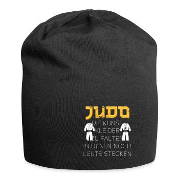 Judo die Kunst Kleider zu falten in denen noch - Jersey-Beanie - Schwarz - Vorne