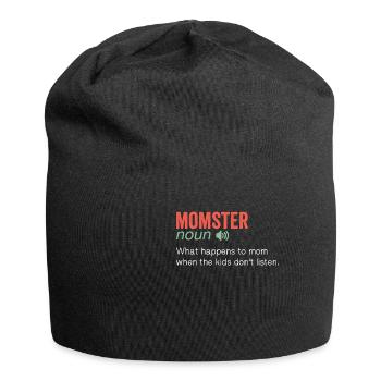 Nom de monstre Citation humoristique drôle - Bonnet en jersey - noir - Devant