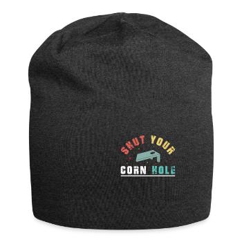 Shut your Cornhole - Jersey Beanie - charcoal grey - Front