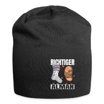 Richtiger Alman Sandalen & Socken Deutsch - Jersey-Beanie - Schwarz - Vorne