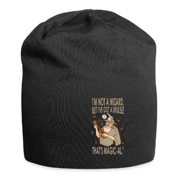 Je ne suis pas un sorcier, mais j’ai un ukulélé qui est - Bonnet en jersey - noir - Devant