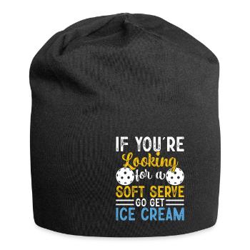 Pickleball si vous êtes à la recherche d’un service moelleux go - Bonnet en jersey - noir - Devant