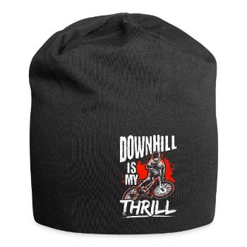 DOWNHILL IS MY THRILL - Stunts Actionsport Outdoor - Jersey-Beanie - Schwarz - Vorne