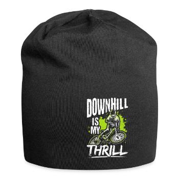 DOWNHILL IS MY THRILL - Fahrrad Motorsport Adrena - Jersey-Beanie - Schwarz - Vorne