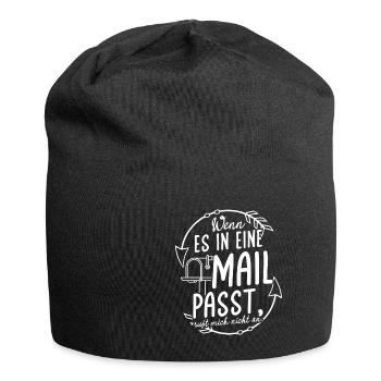 WENN ES IN EINE MAIL PASST, ruft mich nicht an - K - Jersey-Beanie - Schwarz - Vorne