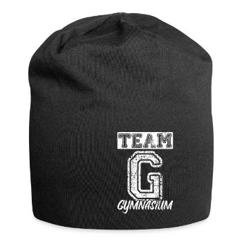 Team G Gymnasium - Schulkind Schulwechsel Gymnasia - Jersey-Beanie - Schwarz - Vorne