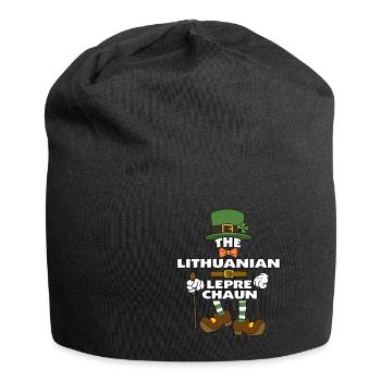 Le lutin lituanien Saint-Patrick - Bonnet en jersey - noir - Devant