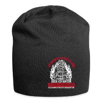 Feuerwehrmann Feuer Firefighter Freiwillige Feuerw - Jersey-Beanie - Schwarz - Vorne
