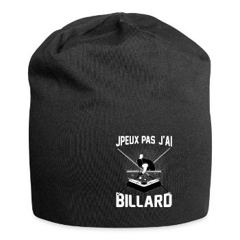Billard Joueur Cadeau Snooker Queue Billard - Bonnet en jersey - noir - Devant