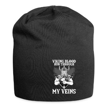 LE SANG VIKING COULE DANS MES VEINES I Walhalla - Bonnet en jersey - noir - Devant