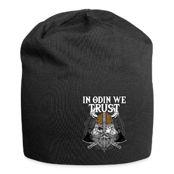 À Odin, nous faisons confiance à I Valhalla Viking - Bonnet en jersey - noir - Devant