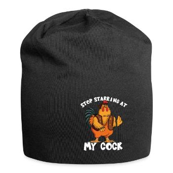 Arrête de jouer à ma bite I Farmer Farmer Funny - Bonnet en jersey - noir - Devant