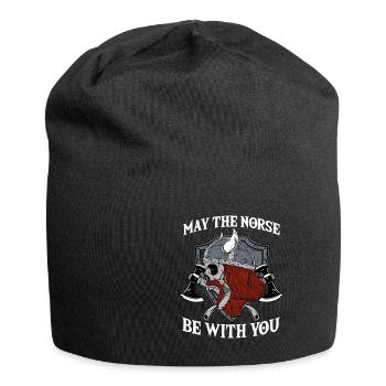 Que le Nord soit avec toi I Viking Valhalla - Bonnet en jersey - noir - Devant