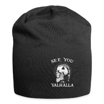 See You In Valhalla I Viking Warrior I Mythology - Jersey-Beanie - Schwarz - Vorne