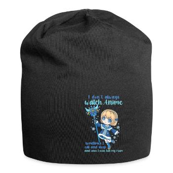 I Don't Always Watch Anime I Manga Kawaii Otaku - Jersey-Beanie - Schwarz - Vorne