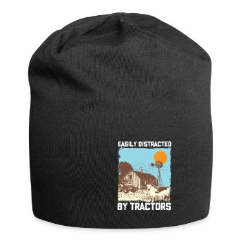 FAMERS5 FACILEMENT DISTRAITS PAR LES TRACTIORS - Bonnet en jersey - noir - Devant