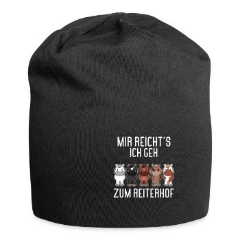 HORSESPACK2MIRREICHTSICHGEHZUMREITERHOF - Jersey-Beanie - Schwarz - Vorne