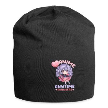 87551666604524790 avant - Bonnet en jersey - noir - Devant