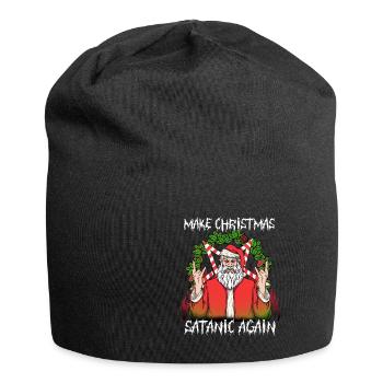 I Pentagramme du diable satanique - Bonnet en jersey - noir - Devant