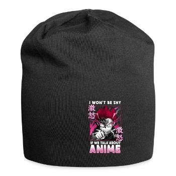 ANIME BOYS IWONTBESHYIFWETALKABOUTANIME - Jersey Beanie - black - Front