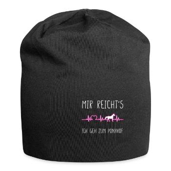 HEARTBEATMIRREICHTSICHGEHZUMPONYHOF - Jersey-Beanie - Schwarz - Vorne