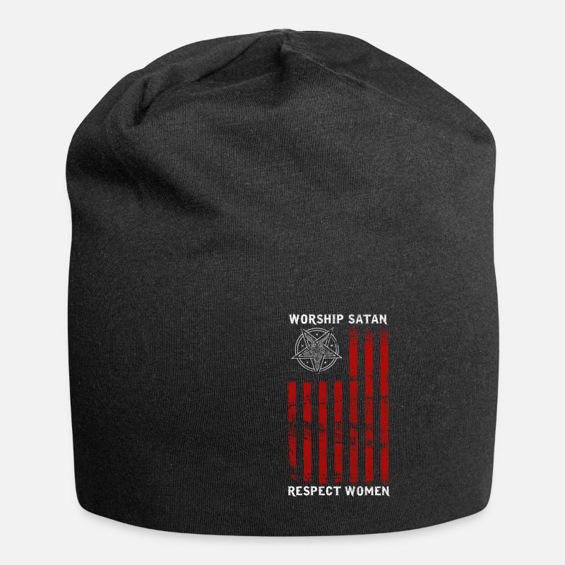 front 69101603191548027 - Jersey-Beanie - Schwarz
