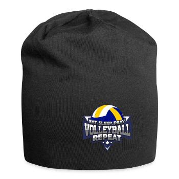 Manger Dormir Priez Volleyball Répéter le cadeau sportif - Bonnet en jersey - noir - Devant