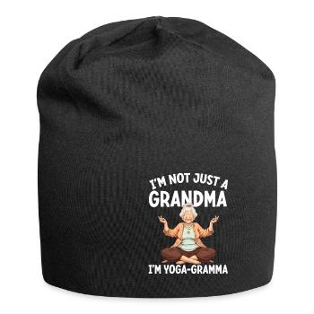I'm Not Just A Grandma I'm A Yoga Grandma - Jersey-Beanie - Schwarz - Vorne