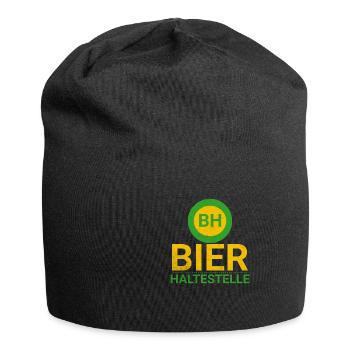 BH Bier Haltestelle' Verkleidung - Perfekt für - Jersey-Beanie - Schwarz - Vorne