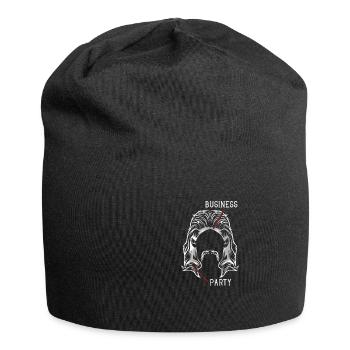 Drôle de mulet cadeau de cheveux Business Party coupe de cheveux - Bonnet en jersey - noir - Devant