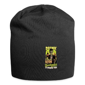 Halloween Barkeeper Drink Own Risk Barman Drunk - Bonnet en jersey - noir - Devant