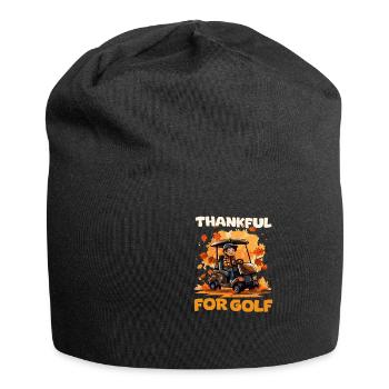 Thanksgiving Golf dankbar für Golf - Jersey-Beanie - Schwarz - Vorne