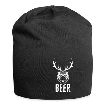 Beer Bear Beer Fans Animal Lover Nature Beer Hunter - Jersey Beanie - black - Front