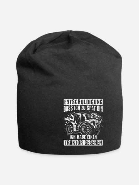 Landwirt Traktor Trecker Bester Job Natur Geschenk - Jersey-Beanie - Schwarz
